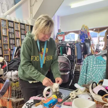 Image from Jayne's Baby Bank (main page), 20 Jul 2024: Free tombola for children win a mini Teddy! Pontypool shop! (Tickets are in the pink tin )