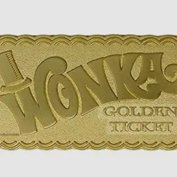 Image from Jayne's Baby Bank (main page), 7 Aug 2024: Available tomorrow only - golden ticket = 50% off the 50% off price at Blackwood and Pontypool shop. You have to show the wonka ticket at th