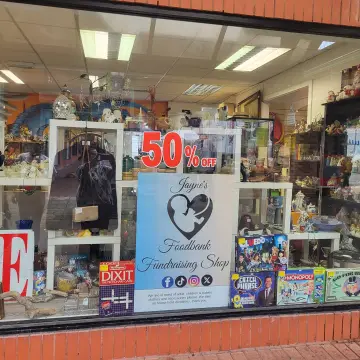 Image from Jayne's Baby Bank (main page), 21 Jul 2024: Blackwood shop is open, Sammy is at a car boot and we have sunflowers available free for the children.