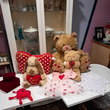 Photo from Jayne's Baby Bank (main page), 15 Jan 2025: Emma's on the ball with her Valentines window! I'm still up to my neck with haberdashery!