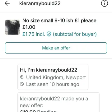 Image from Jayne's Baby Bank (Main Historical Profile), 15 Nov 2025: What a complete clown - reported for continued harrassment - thank god we didn't let them into the shop when we had children present because
