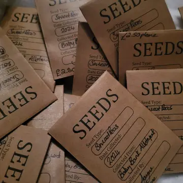 Photo from Jayne's Baby Bank (main page), 24 Nov 2024: Little announcement - our first batch of seeds from our alotment in Risca have been harvested and packaged ready to start our new gardening 