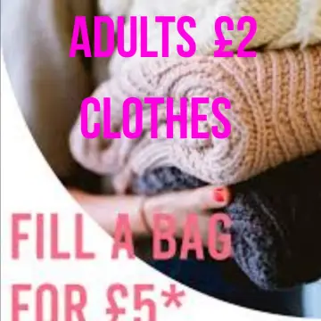 Image from Jayne's Baby Bank (main page), 24 Aug 2024: PONTYPOOL SHOP ONLY .FILL A CARRIER BAG FOR £5 WITH ADULTS £2 CLOTHES