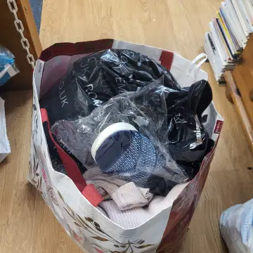 Image from Jayne's Baby Bank (main page), 10 Sep 2024: Donations today - thank you Volunteers we need to weigh them and record in the back of the book please