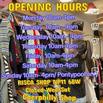 Image from Jayne's Baby Bank (main page), 23 Sep 2025: Change in hours tomorrow guys - Risca will be open and Caerphilly CLOSED because I have to collect 2 glass cabinets after the shop shuts and