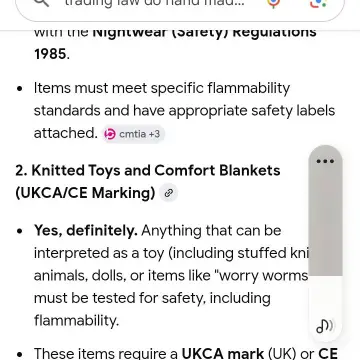 Image from Jayne's Baby Bank (Main Historical Profile), 15 Mar 2026: This is the law on all handmade and knitted items now need to contain fire labels even if being gifted.