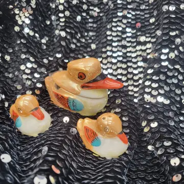 Image from Jayne's Baby Bank (Main Historical Profile), 2 Jun 2024: Vintage chikaramachi Japanese Lustre Ware Bird Family Cruet Set £20 please Blackwood shop