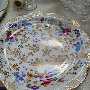 Image from Jayne's Baby Bank (Main Historical Profile), 9 May 2024: Old Foley, James Kent LTD.Staffordshire cake plate £10 please Donation Centre