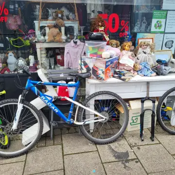 Image from Jayne's Baby Bank (main page), 26 Sep 2025: Bike and parts available Caerphilly shop £80 please. Included in 50% sale = £40