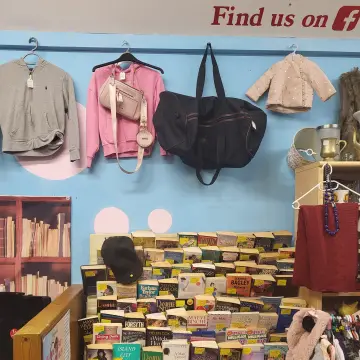 Image from Jayne's Baby Bank (main page), 26 Aug 2024: We officially have a 3 floor charity/foodbank Fundraising Shop! 4 floors if you count the tunnels in the basement!