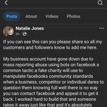 Photo from Jayne's Baby Bank (main page), 17 Jun 2025: Do not mess with this baby bank! This clown behind and feeding the website has lost her own business page, taken down by her own bots that s