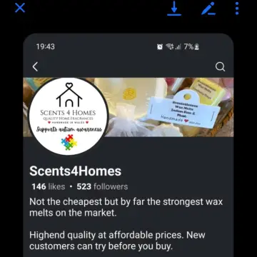 Photo from Jayne's Baby Bank (main page), 6 May 2025: She's back again exploiting neurodiversity to sell her wax melts. She has stalked us and posted nonsense about us for over 2 years. We have 
