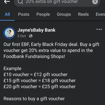 Photo from Jayne's Baby Bank (main page), 30 Oct 2024: 👻🍼🌎♻️EBF, Early Black Friday deals for followers ! ♻️🌎🍼👻 PONTYPOOL £1 SHOP FLOOR - FILL A BAG FOR £5 - SLASHED!! 🪚🗡🪓 fill a bag £2.50 for fo
