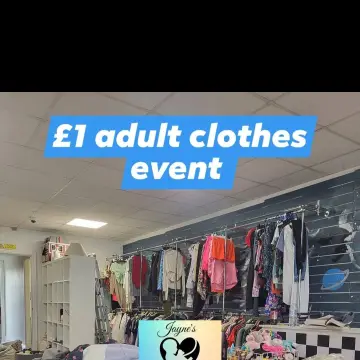 Image from Jayne's Baby Bank (main page), 1 Sep 2025: Available in store - going live at 6.30pm - 7.30pm
