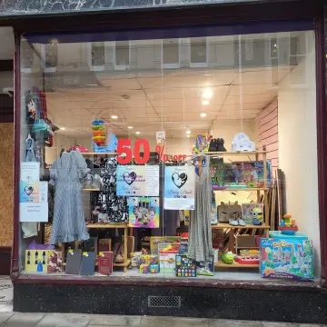 Photo from Jayne's Baby Bank (main page), 8 Nov 2024: Happy Wonka Ticket Day ' show staff your golden ticket to give you 50% discount off the 50% sale price* *some exclusions Haunted dolls Exemp