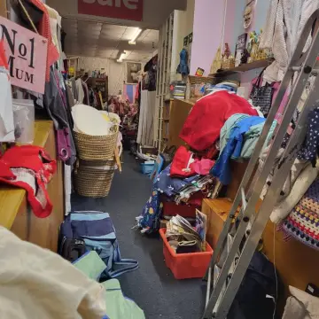 Photo from Jayne's Baby Bank (main page), 15 Jan 2025: Busy night for me and Dan - I've priced up a mountain of bric a brac that was donated and haberdashery - Dan's still going. Built a next to 