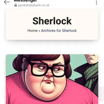 Photo from Jayne's Baby Bank (main page), 20 Mar 2025: Sherlock is off again - can never miss an opportunity to plug HCT can you Hayley. Can you stop using AI photos of your own staff please as t