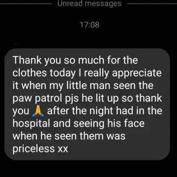 Photo from Jayne's Baby Bank (main page), 10 Feb 2025: Another review from a customer who requested help. Well done to our volunteers.