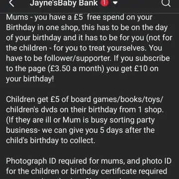 Photo from Jayne's Baby Bank (main page), 25 Aug 2025