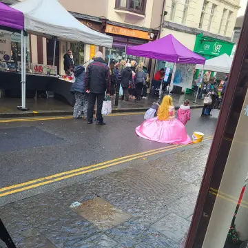 Photo from Jayne's Baby Bank (main page), 30 Nov 2024: Santa and the characters have left Pontypool ready for Blackwood shop