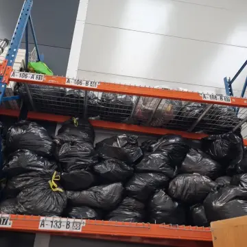 Image from Jayne's Baby Bank (Main Historical Profile), 1 Jan 2026: 150 bags approx Dan has thrown on the racking today all designer, vintage sport, football shirt and Boutique wear - thank you so much