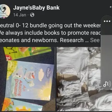 Photo from Jayne's Baby Bank (main page), 14 Feb 2025: I want to say a personal thank you to all the families that have supported us since the pandemic. Myself and my son and our amazing team of 