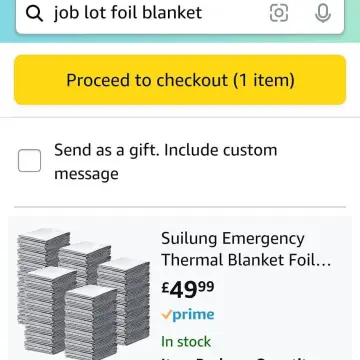 Image from Jayne's Baby Bank (main page), 3 Sep 2025: It's getting colder guys. If you need foil ambulance blankets to go on top of bed clothes, on top of laps while watching tele, or up at the 
