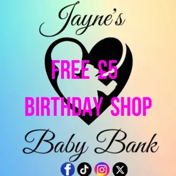 Photo from Jayne's Baby Bank (main page), 16 Mar 2025: Any children's birthdays this week?? Don't forget they get £5 FREE SPEND on toys, board games, books and children's dvds.