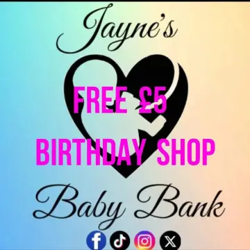Photo from Jayne's Baby Bank (main page), 7 Apr 2025: Don't wait for a birthday post off me - if you are a customer or donator or volunteer or a child this is your entitlement - just show shop s