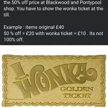 Image from Jayne's Baby Bank (main page), 21 Sep 2024: What a day!🌧🌩🌪🌧🌩🌪 Wonka ticket day! 50% off the 50% price and fill a bag for £5 on babies and children's clothes ! Today only!