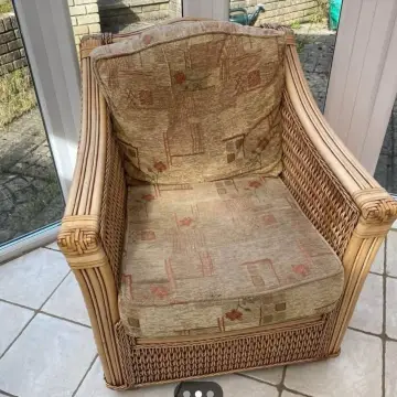 Photo from Jayne's Baby Bank (main page), 22 Mar 2025: Ellie - bellie, one of our rescues refusing to give up the donation of the lovely conservatory furniture we were donated for fundraising! It