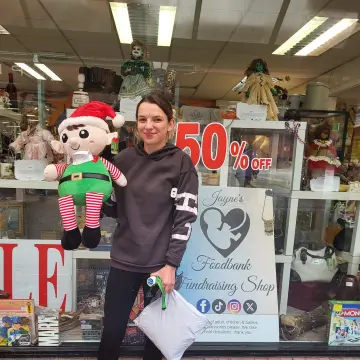 Image from Jayne's Baby Bank (main page), 9 Oct 2024: Well done Mollyann Phillips for winning our free raffle 👏