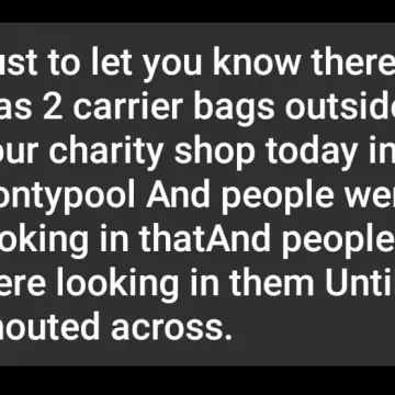 Image from Jayne's Baby Bank (Main Historical Profile), 23 May 2024: Please don't leave bags outside the shops most of that donation has been stolen