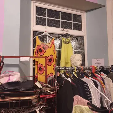 Image from Jayne's Baby Bank (main page), 7 Sep 2024: When you hit a certain age in life and the best Saturday night out is in a charity shop! ♻️🍼🌎❤️ Pontly pool open tomorrow am.