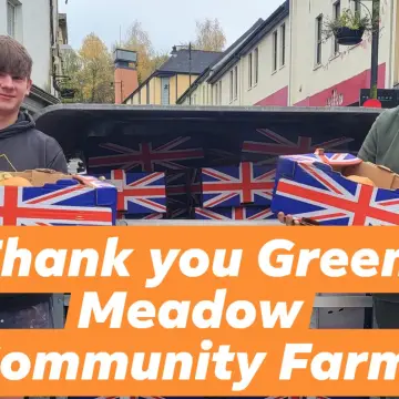 Image from Jayne's Baby Bank (Main Historical Profile), 6 Nov 2025: Thank you Green Meadow Community Farm for their donation of pumpkins after their pumpkin event for our foodbank to help families and their p