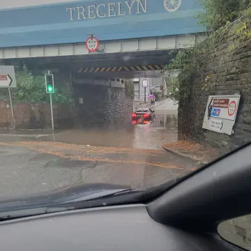 Photo from Jayne's Baby Bank (main page), 24 Nov 2024: Guys some people may not realise this - don't belt through the water on the roads - If it splashes on the engine it will take your battery o