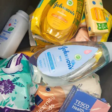 Image from Jayne's Baby Bank (main page), 30 Jul 2024: Baby bank donation This is added to the 5 items or less FREE top up shop. 1 toiletry items be top up shop. Please remember the food bank and