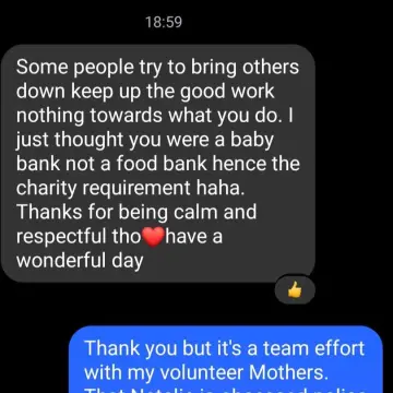 Photo from Jayne's Baby Bank (main page), 12 Jun 2025: Another lovely comment