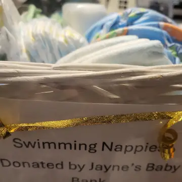 Image from Jayne's Baby Bank (Main Historical Profile), 27 Feb 2026: Restocking our swimming nappy baskets for the leisure centres 🫶🍼💟
