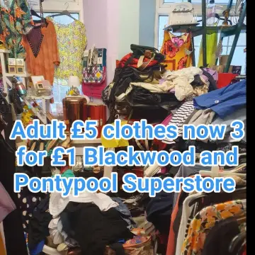 Photo from Jayne's Baby Bank (main page), 18 Jan 2025: Adult £5 clothes reduced to 3 for £1 - offer is for families not re sellers. I need Blackwood cleared out of these clothes guys because I ha