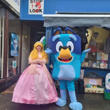 Photo from Jayne's Baby Bank (main page), 30 Nov 2024: Bluey and and Princess Aurora have arrived!