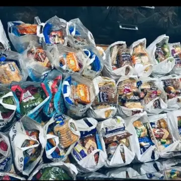 Image from Jayne's Baby Bank (Main Historical Profile), 10 Nov 2025: My parents have made up 17 foodbanks today for Mothers with children under 18. We have had formula and baby food go out, 14 packs of nappies