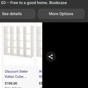 Photo from Jayne's Baby Bank (main page), 25 May 2025: We are on a roll! Customer gave us a book shelf and a kallax unit for the foodbank for our new shop!