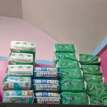 Photo from Jayne's Baby Bank (main page), 19 May 2025: Just a small selection of nappies we have provided from our food bank fundraising shops to Mothers in local communities for free.