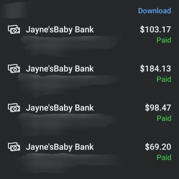 Image from Jayne's Baby Bank (main page), 21 Sep 2025: Collecting our Facebook influencer wages. Covered at least one of the shops rents this month. Please observe a minute silence for the haters