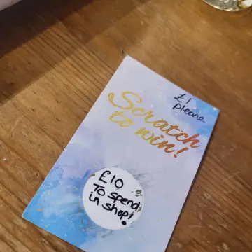 Image from Jayne's Baby Bank (main page), 25 Sep 2024: We have had a lady win £10 shop credit on a scratch card! Well done Karen!