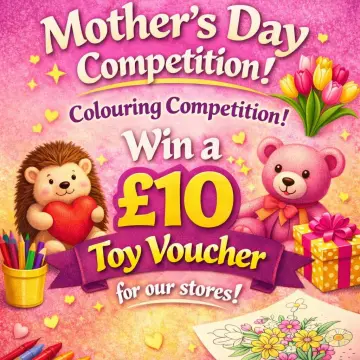 Image from Jayne's Baby Bank (Main Historical Profile), 10 Mar 2026: Post a photo of your childs picture or card to win £10 book or toy voucher for our shops. Please cover child's face with an emoji if faces a