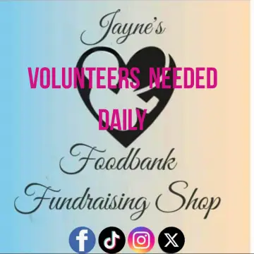 Image from Jayne's Baby Bank (Main Historical Profile), 22 Feb 2024: We need: Dedicated volunteers mangers Blackwood and Risca please We need dedicated volunteers every shop daily except Brynmawr please I need