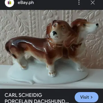 Image from Jayne's Baby Bank (Main Historical Profile), 8 May 2024: CARL SCHEIDIG PORCELAIN DACHSHUND DOG MODEL DOG ORNAMENT DACHSHUND DOG FIGURINE £25 please Dc