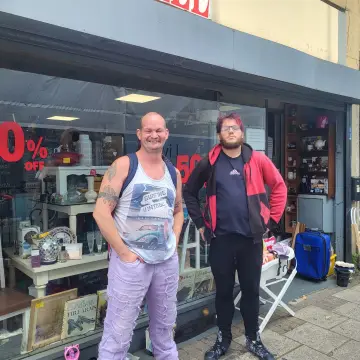 Image from Jayne's Baby Bank (main page), 18 Aug 2025: Two customers travelled 2 hours from Aberdare to come and meet us! Thank you lads!